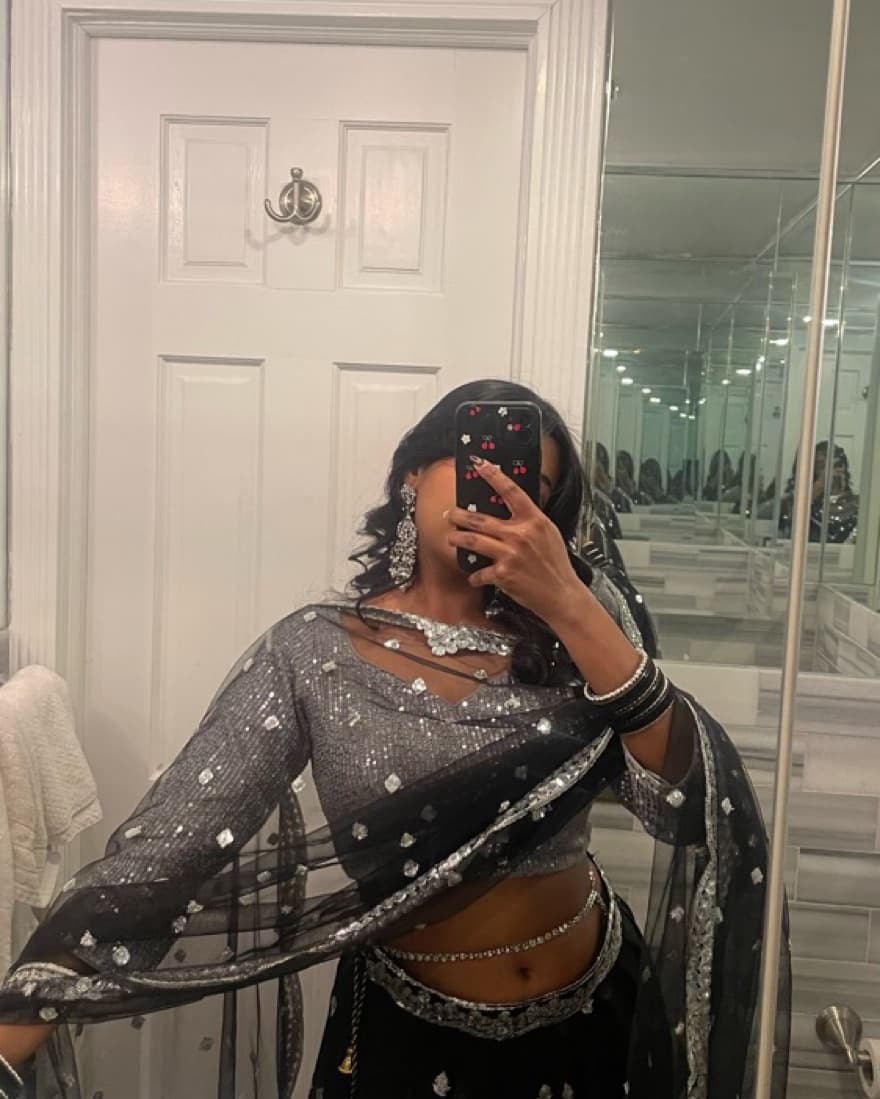 Black Lehenga -Desi Outfit - Image 3