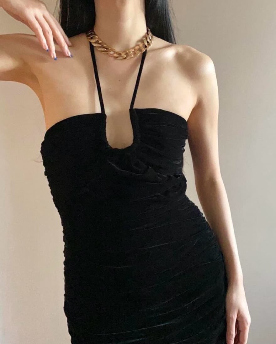 Zara Velvet Dress - Image 2