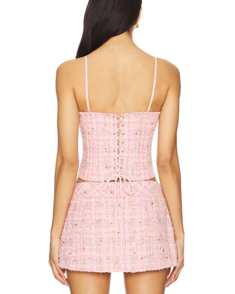 Guizio Sparkly Pink Tweed Set - Image 4