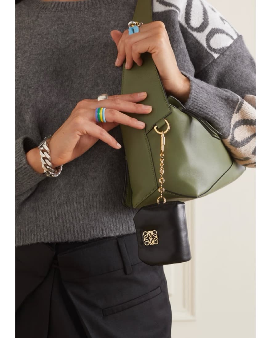 Loewe Puffer Goya Black Leather Charm - Image 3