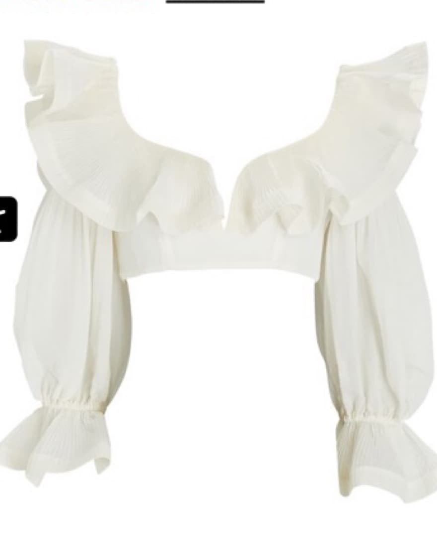 Zimmerman Ruffled Crop Top - Image 2