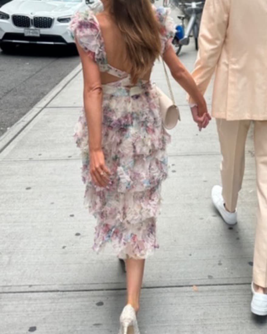 Floral Ruffled Midi Dress - Image 4
