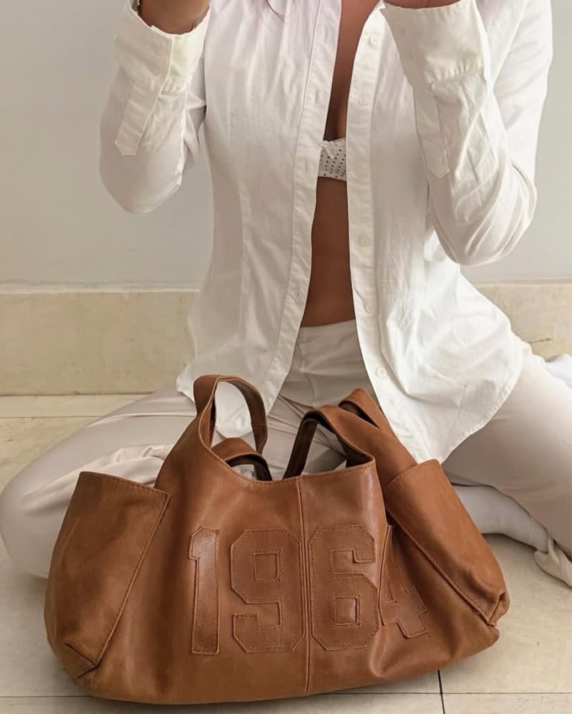 Goat Leather Shoulder Bag - Image 1