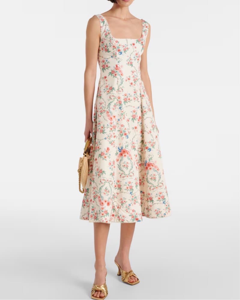 Agua By Agua Bendita Floral Midi Dress - Image 3