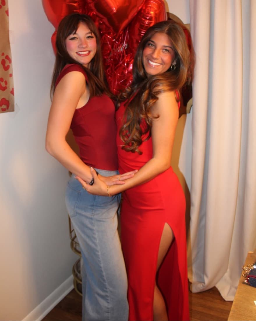 Red Dress With Slit  - Image 2