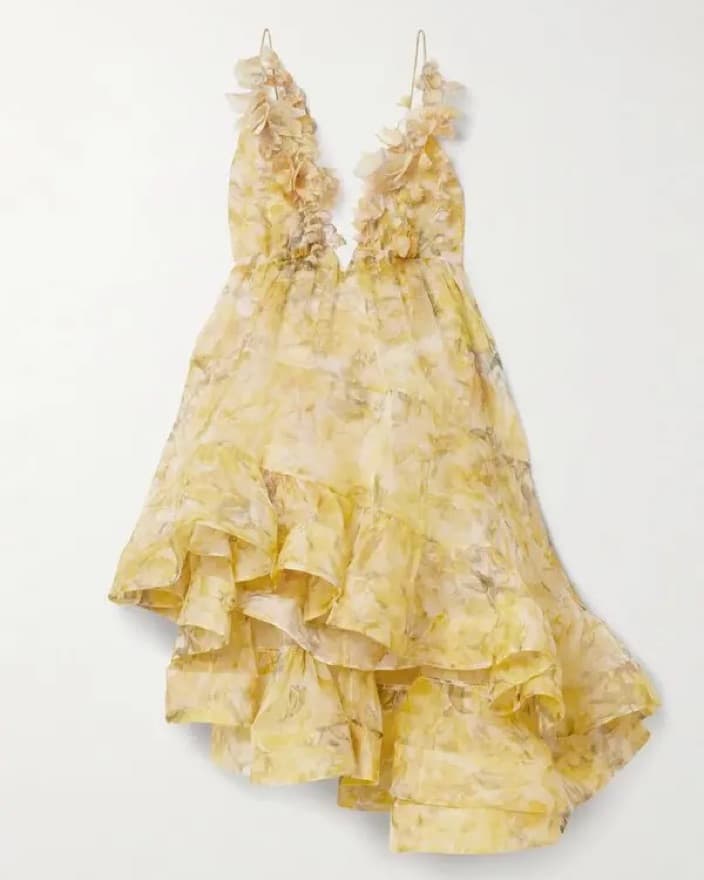 Zimmermann Harmony Yellow Silk Dress - Image 2