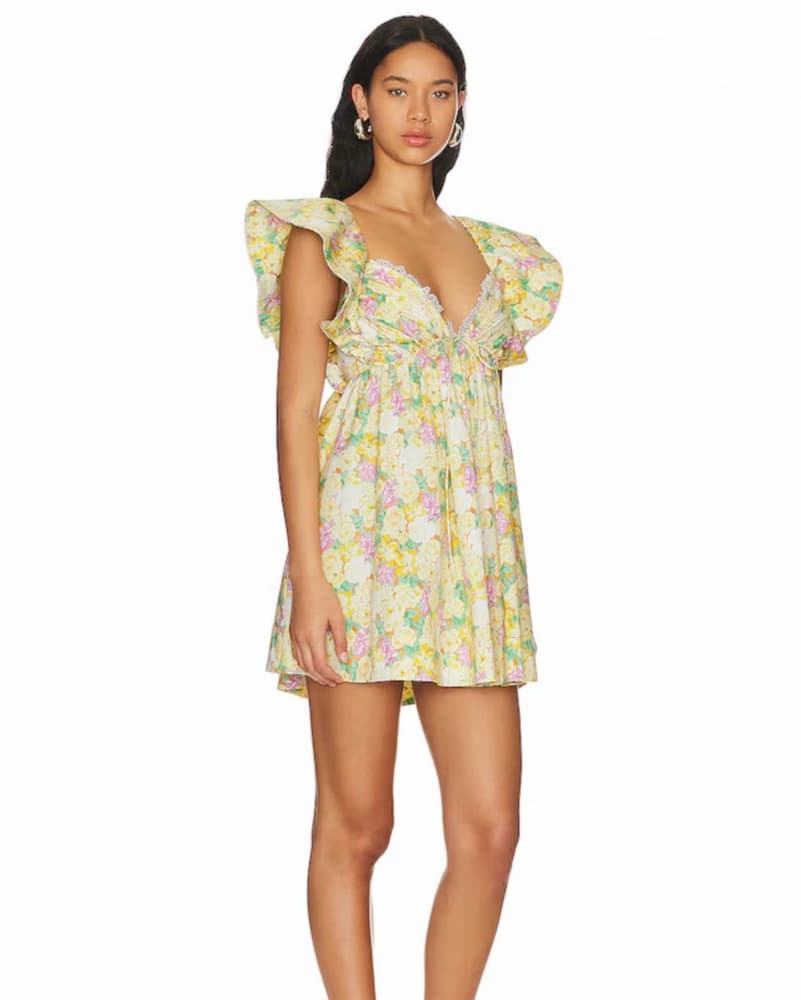 For Love And Lemons Tamra Floral Dress - Image 2