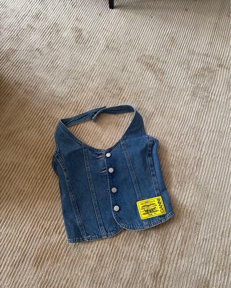 Ganni x Levi’s Denim Corset - Image 1
