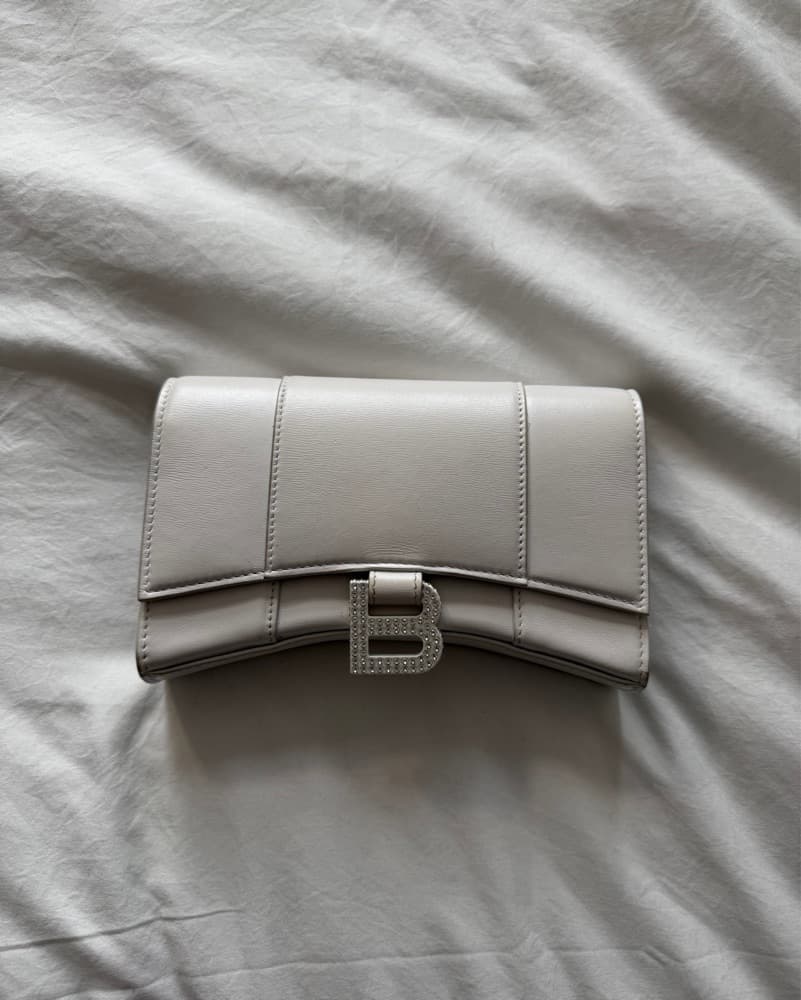 Balenciaga White Leather Bag - Image 1
