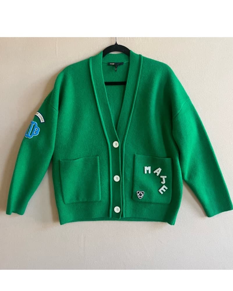 MAJE Green Cardigan - Image 3