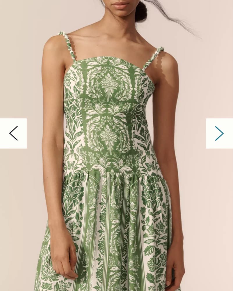 Farm Rio Tapestry Linen Drop-Waist Dress - Image 2