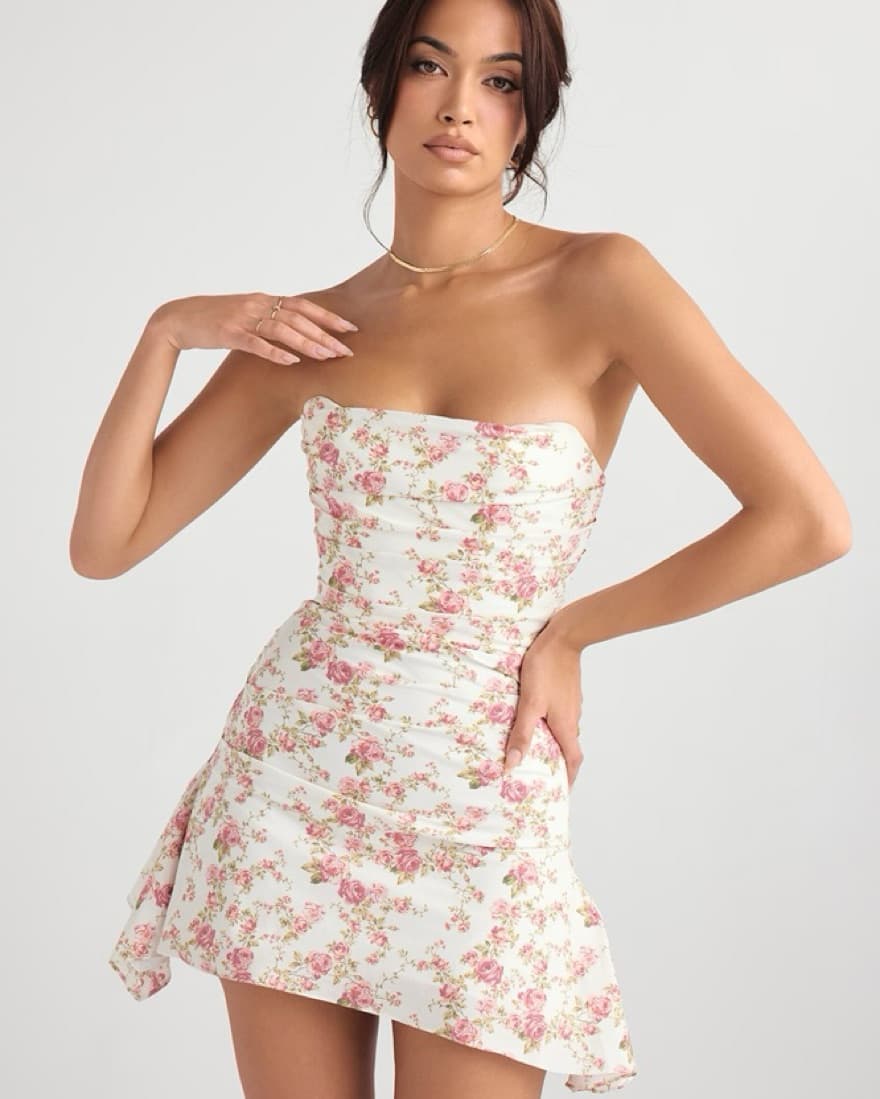 House Of CB Jasmin Rose Printed Dress - Image 1