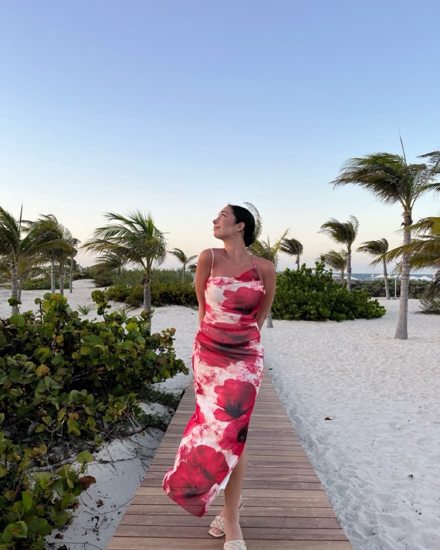 Floral Printed Maxi Dress - Image 4