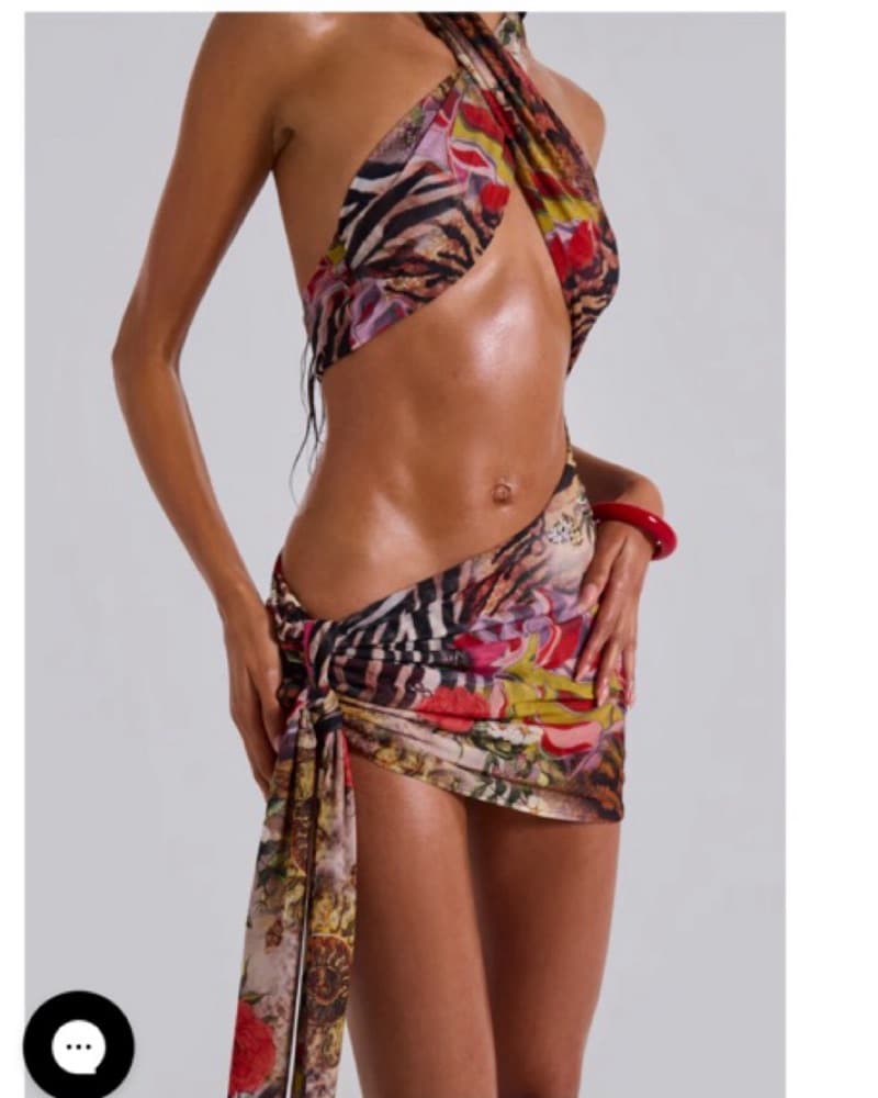 Jaded London Gina Asymmetric Mini Dress - Image 3