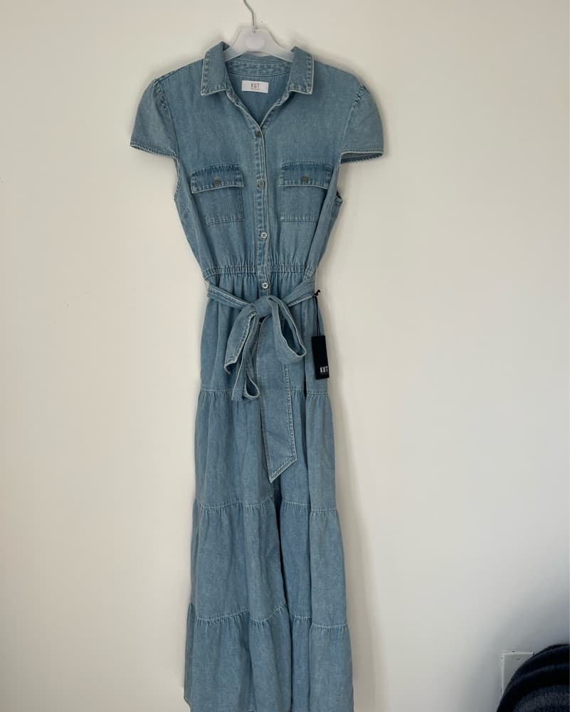 Kut from the kloth denim maxi dress  - Image 3