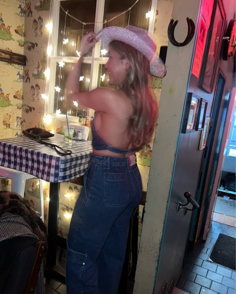 Cult Gaia Two Piece Jean Set  - Image 4