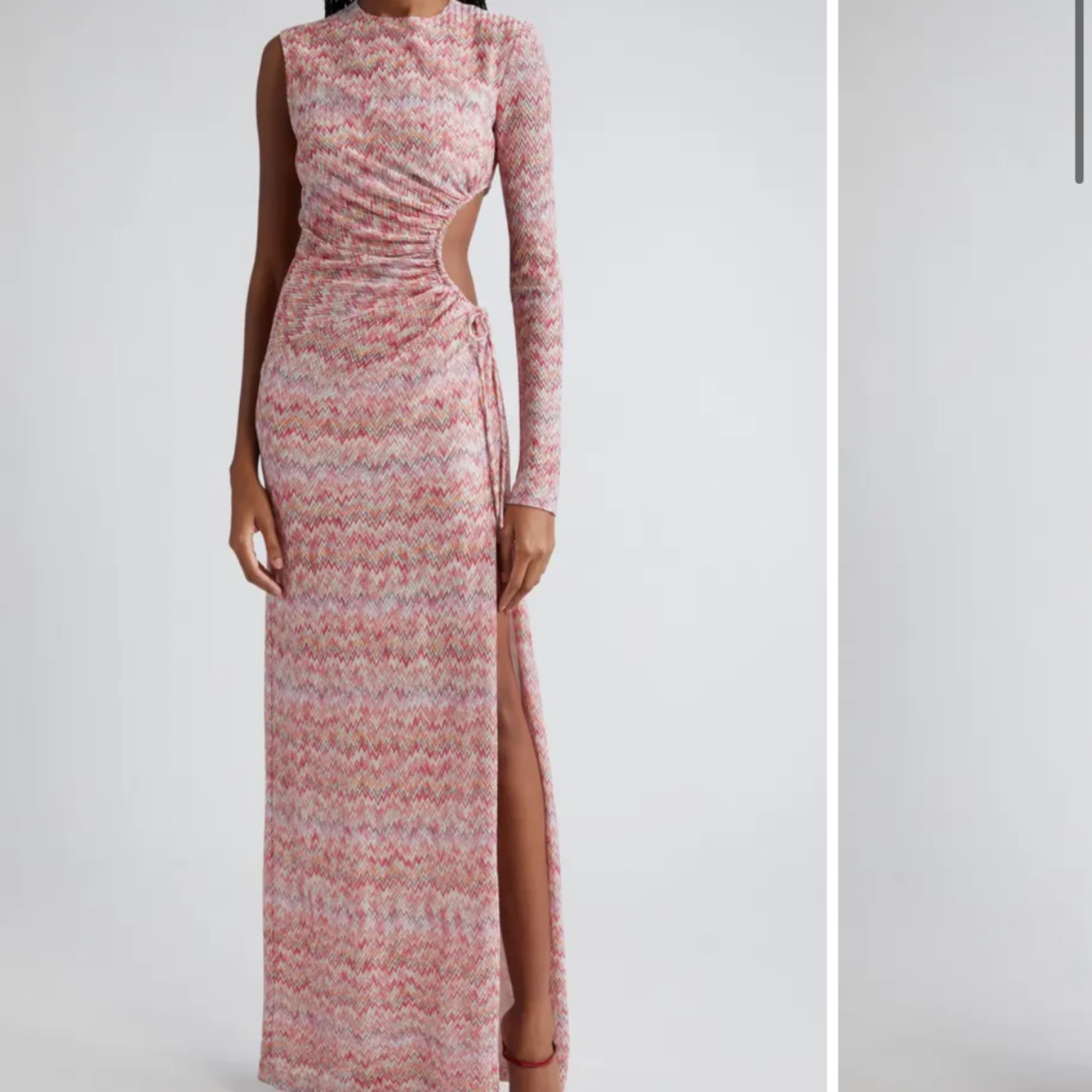 Missoni One Sleeve Cutout Dress - Image 2