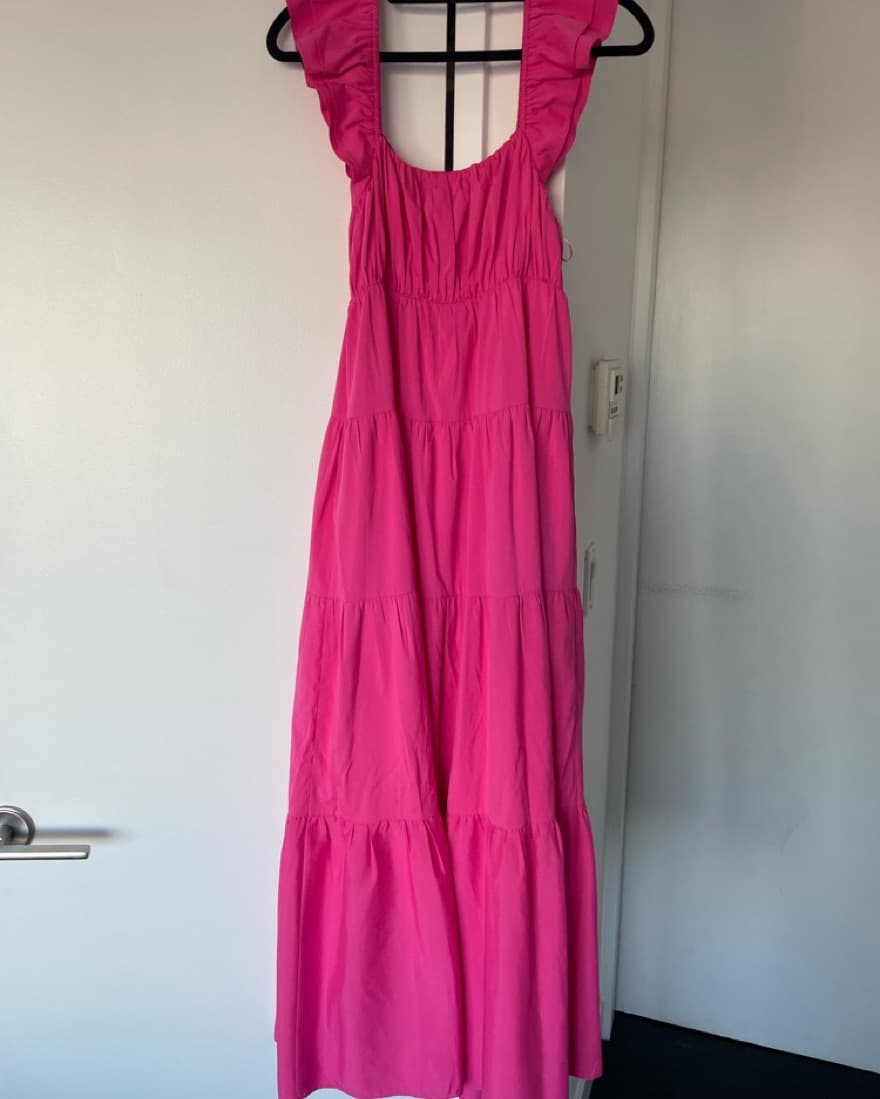 Pink Anthropologie Vacation Maxi Dress S - Image 2