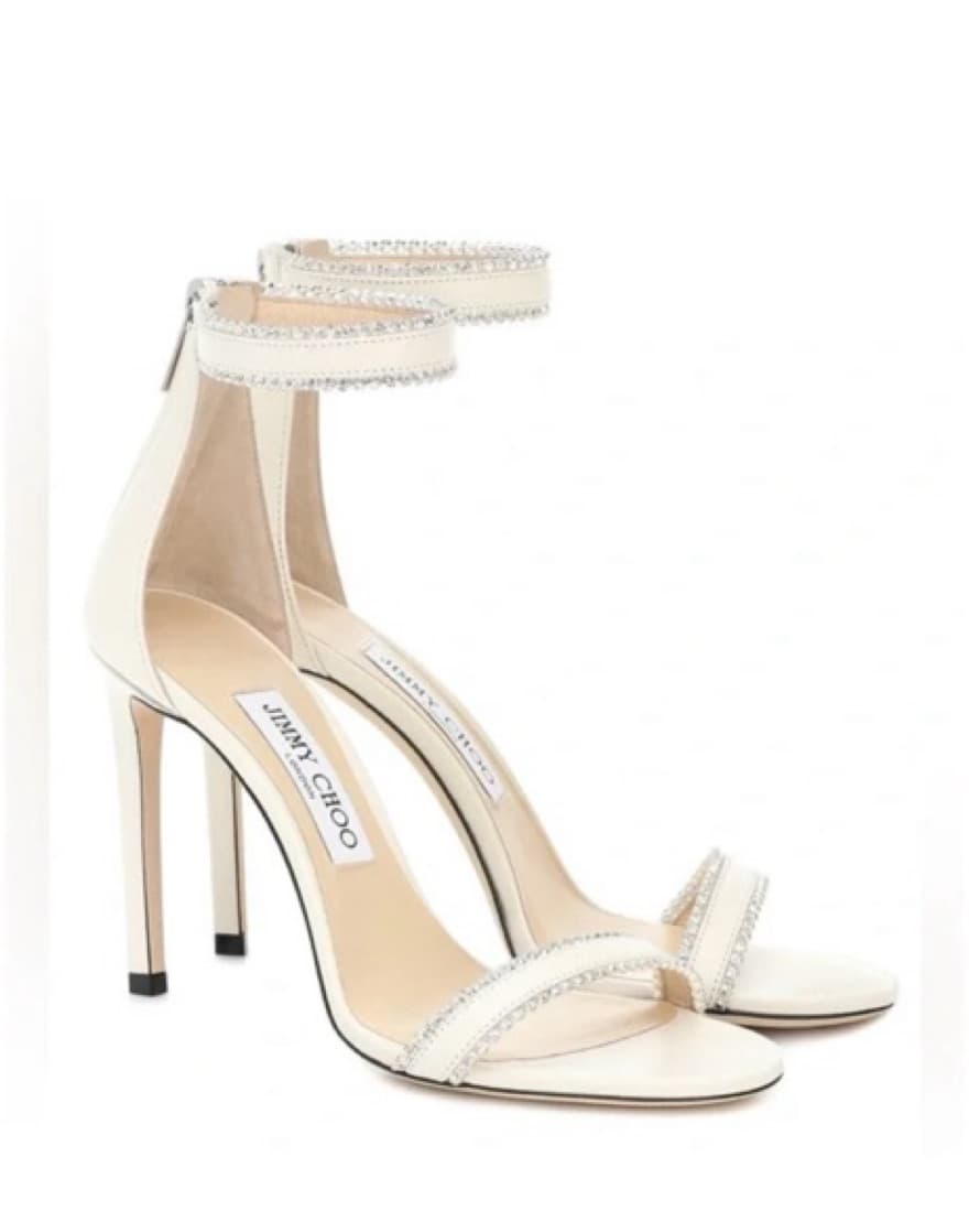 Elegant Rhinestone-Embellished Jimmy Choo Heels - Image 1
