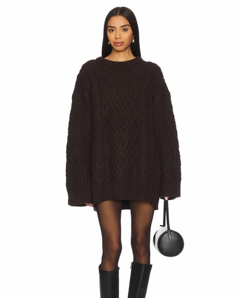 Brown Sweater Dress - Image 1