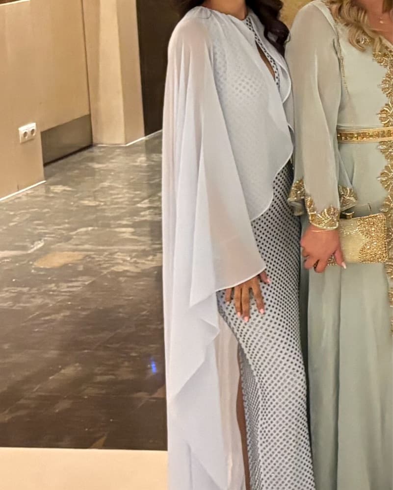 Self Portrait Embellished Cape Dress - Image 4