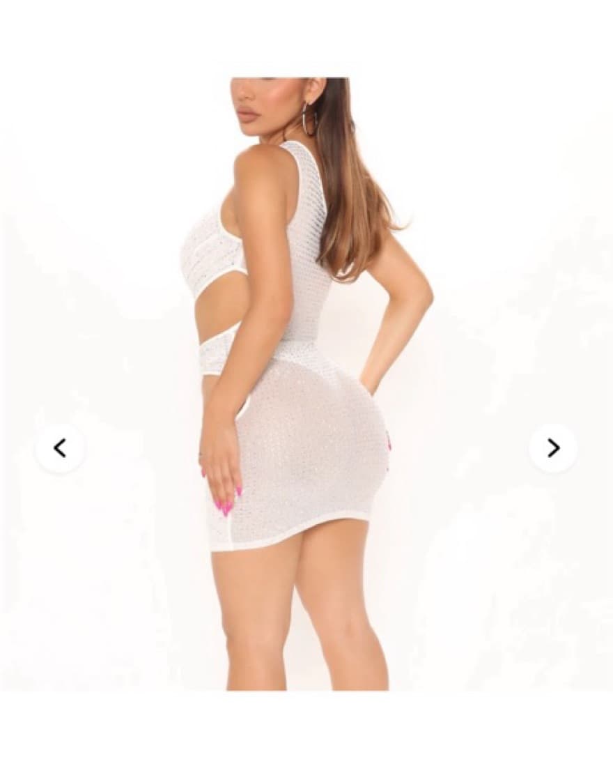 Glamorous Sequin Cutout Dress - Image 1