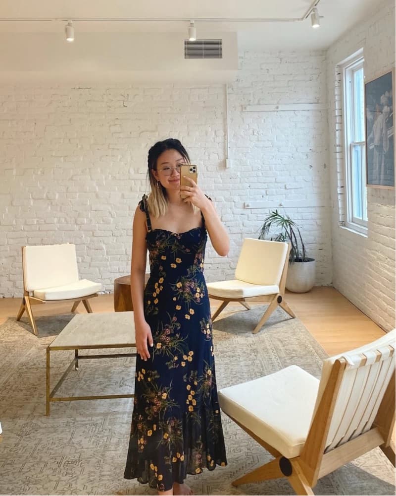 reformation nikita dress in mademoiselle - Image 3