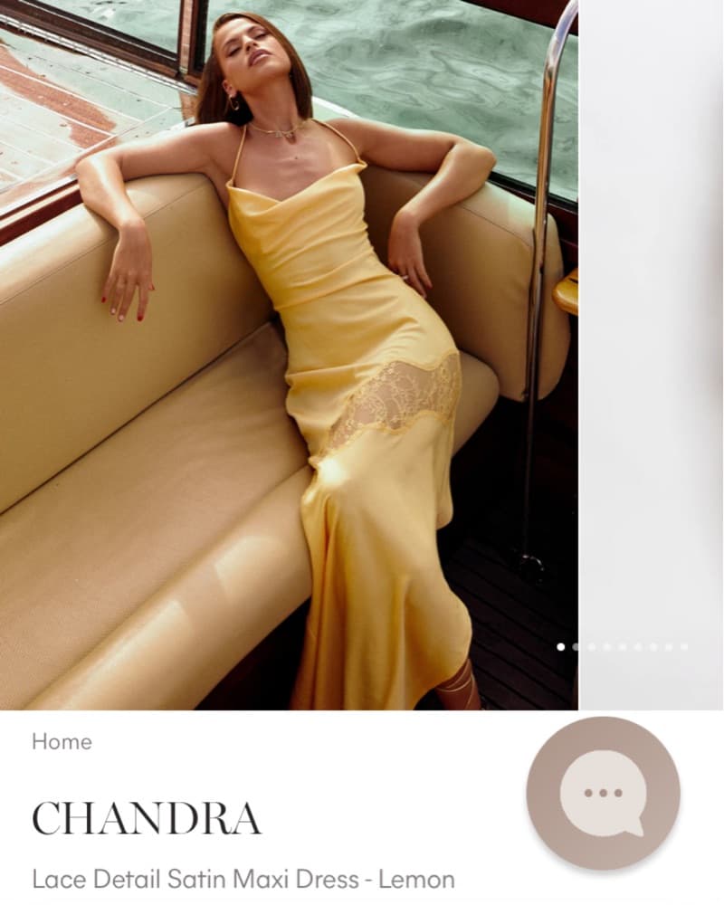 Meshki Yellow/ Lemon Satin Maxi Dress  - Image 1