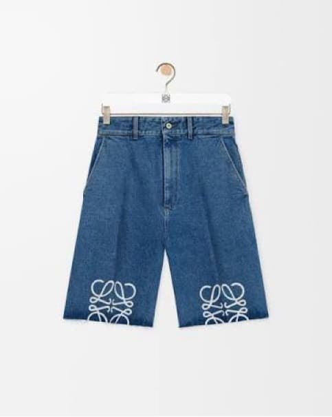 Loewe Anagram Denim Shorts - Image 3