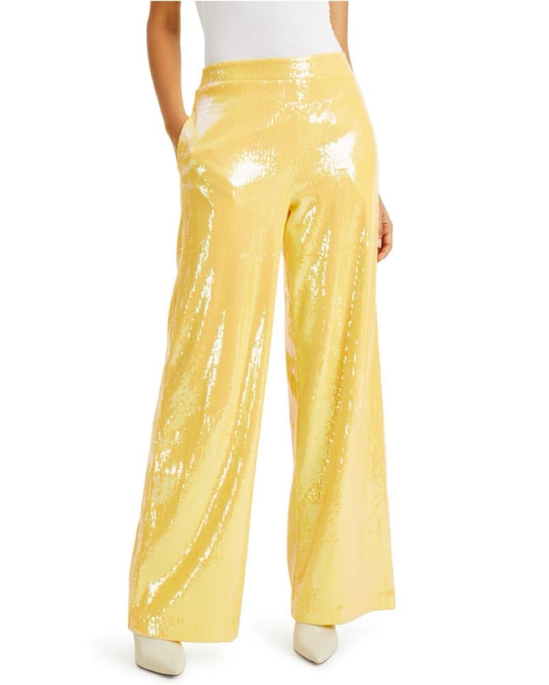 Yellow Sequin Pants - Image 4
