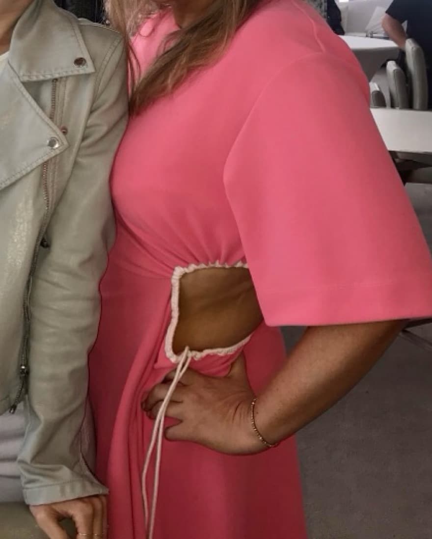 Pink SeeByChloe Dress With Side cutout - Image 5