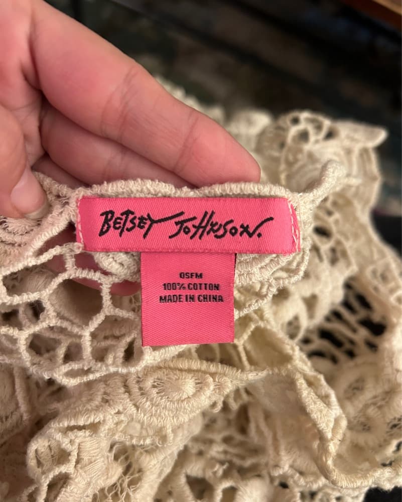 Vintage Betsey Johnson Crochet Cardigan - Image 4