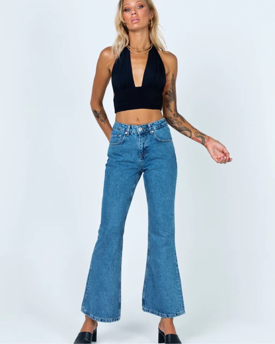 Black Halter Top - Image 1