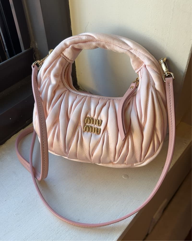 Miu Miu Wander matelassé satin mini-bag by Miu Miu | Pickle