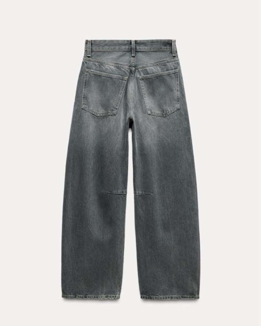 Zara Mid Waist Baggy Balloon Jean - Image 3