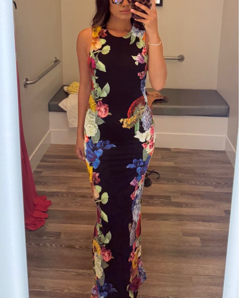 Alice & Olivia Floral Dress - Image 3