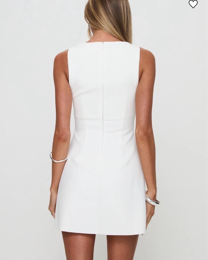 White Princess Polly Anse Mini Dress - Image 2