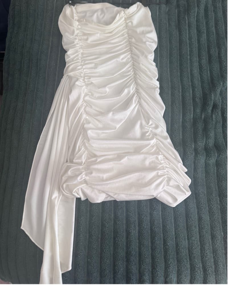 Amanda Uprichard Anja Mini Dress White - Image 3