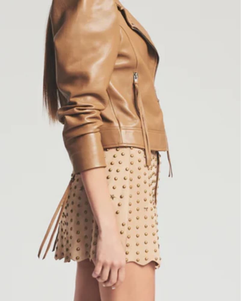 retrofete KIRK SUEDE STUDDED SKIRT - Image 4
