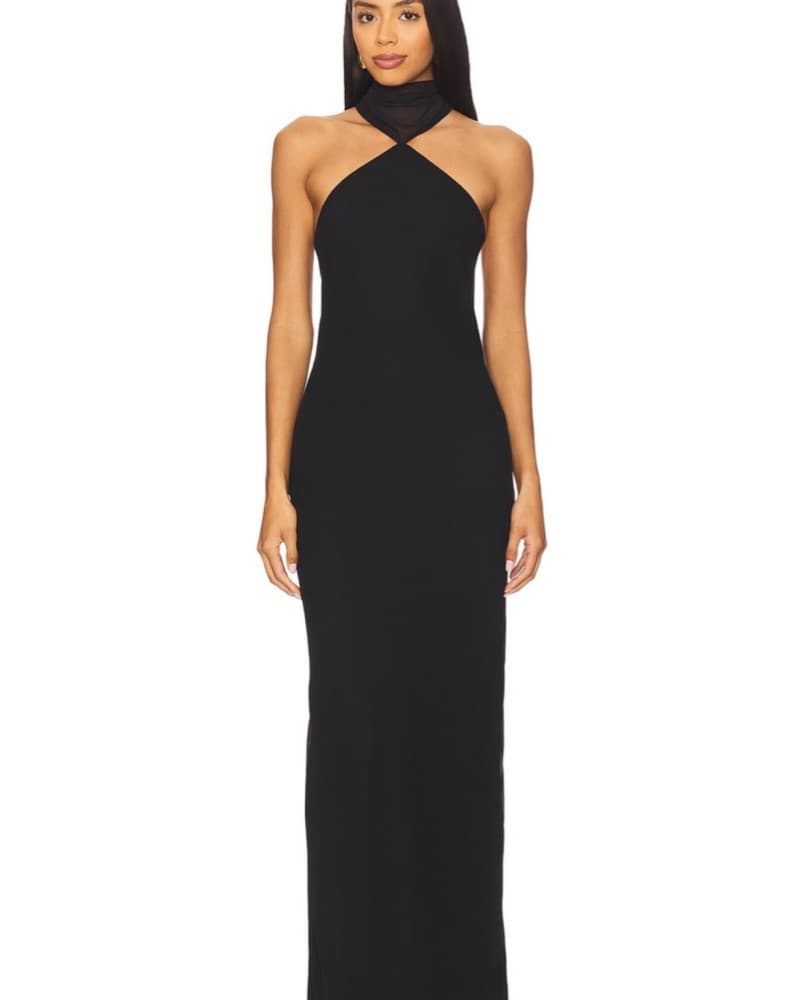 Amanda Uprichard Black Tie Dress - Image 5