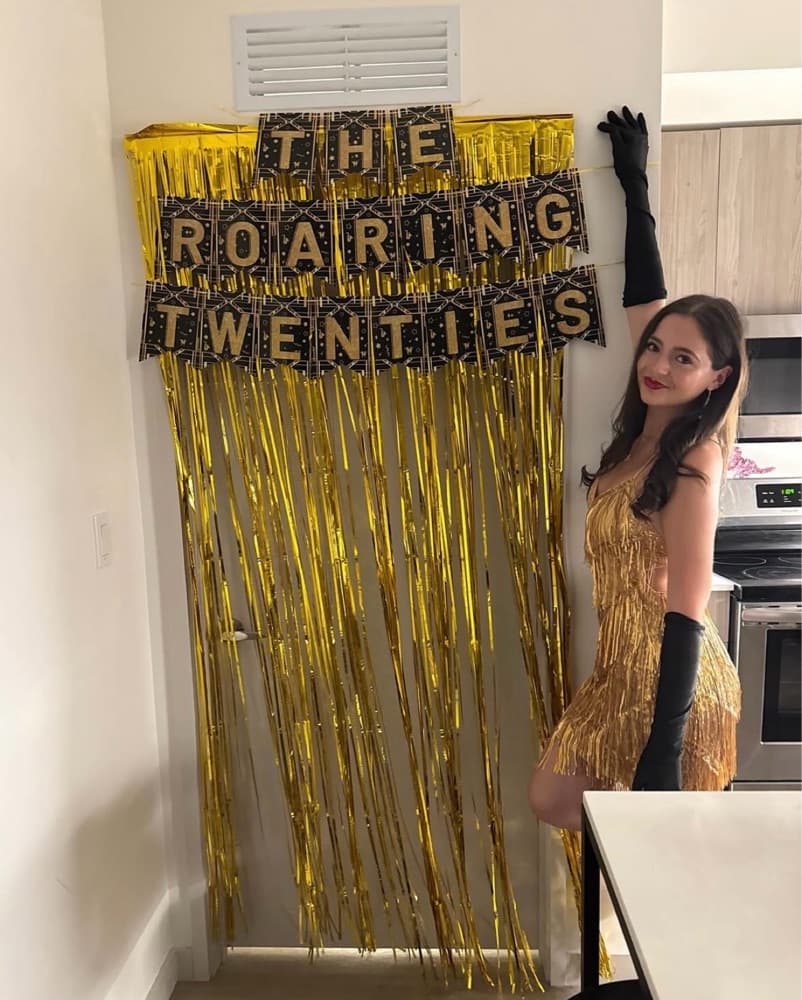 Gold Flapper Dress - Image 1
