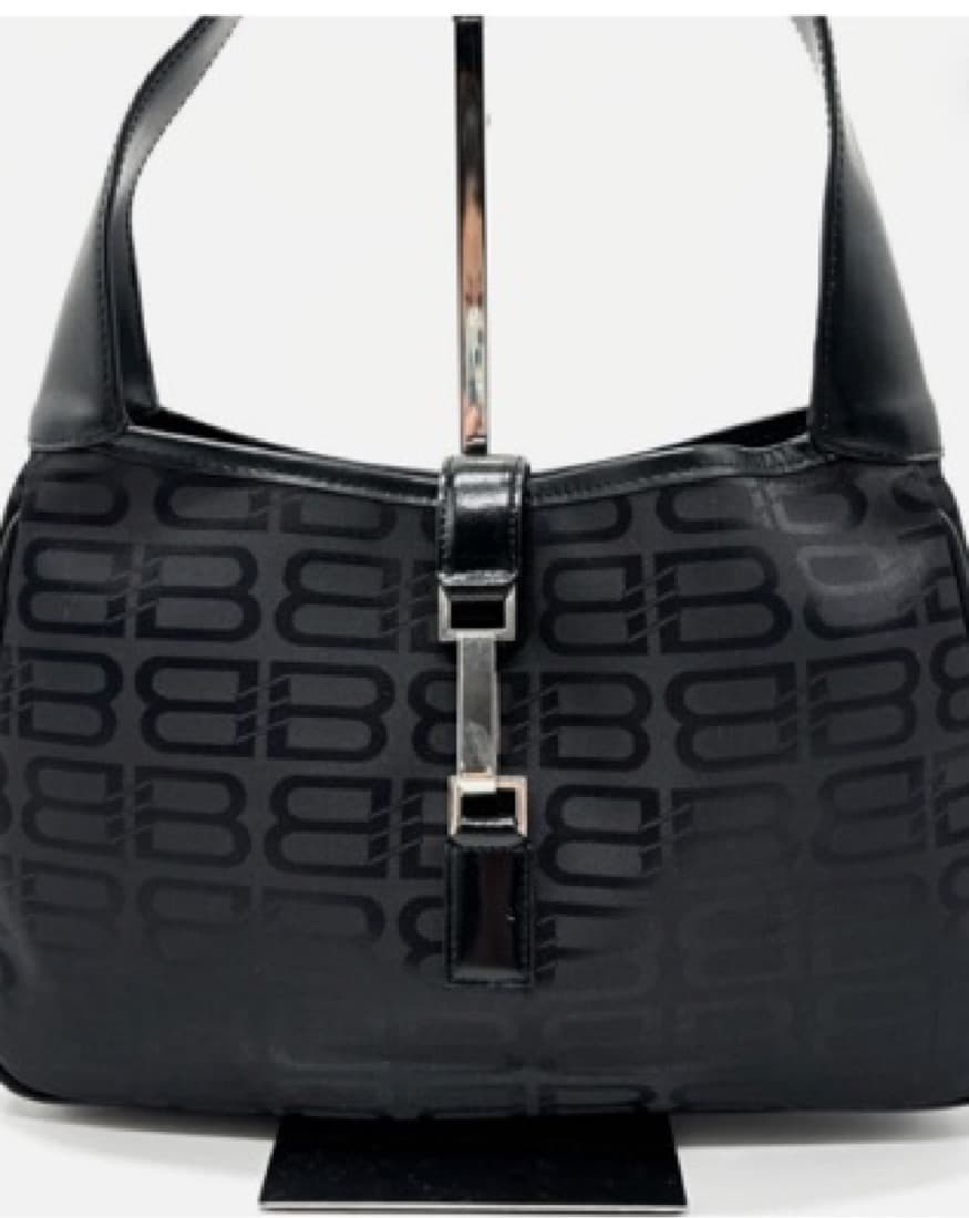 Balenciaga Leather Nylon Shoulder Bag - Image 4