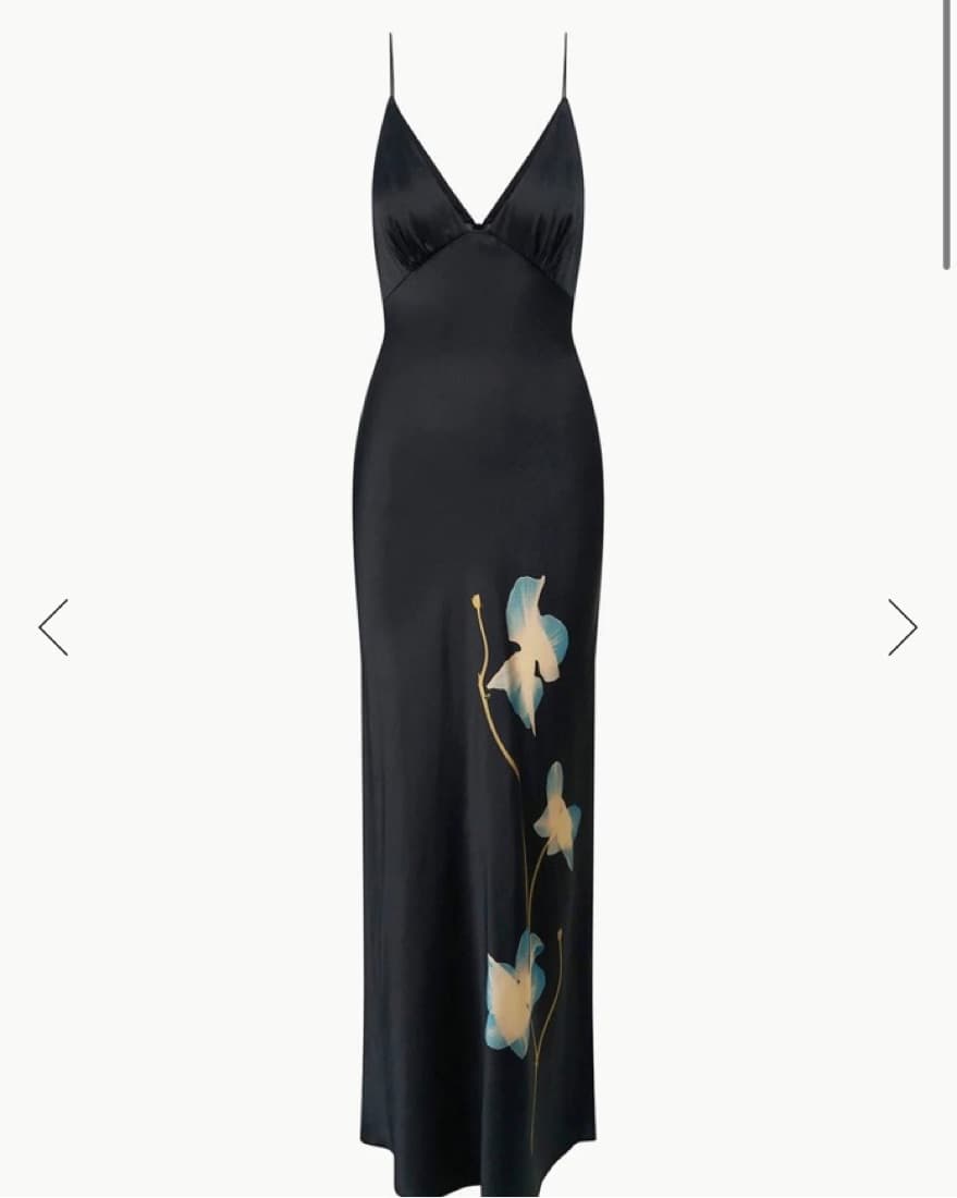 STAUD HANK SILK DRESS BOTANICAL SHADOWS by Staud | Pickle
