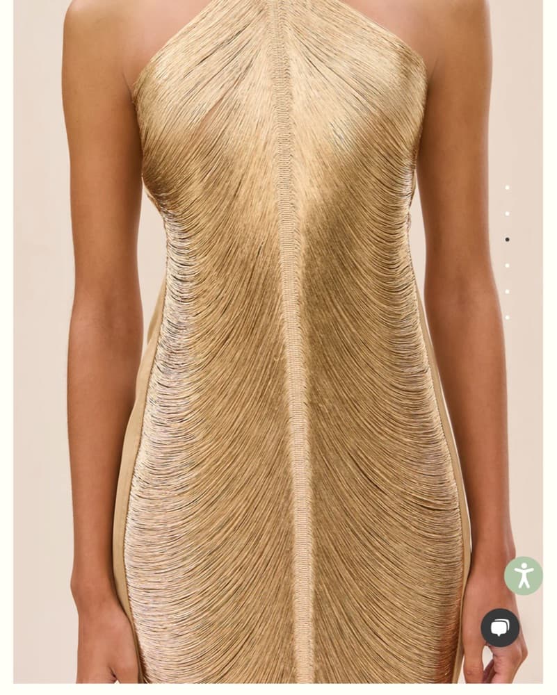 Cult Gaia Mara Dress Gold  - Image 4