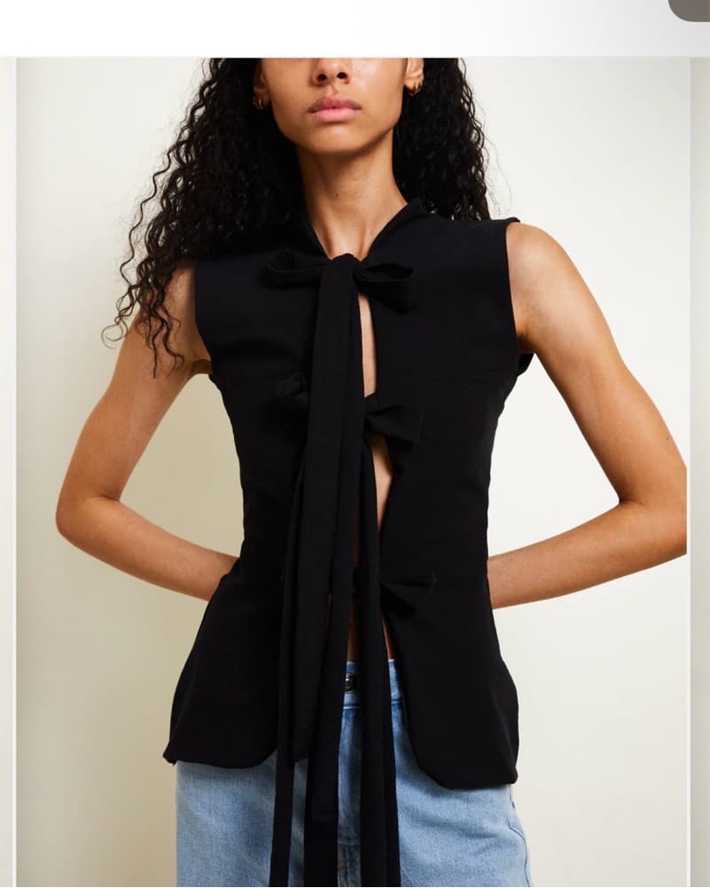 Atelier Tulpe Bow top - Image 1