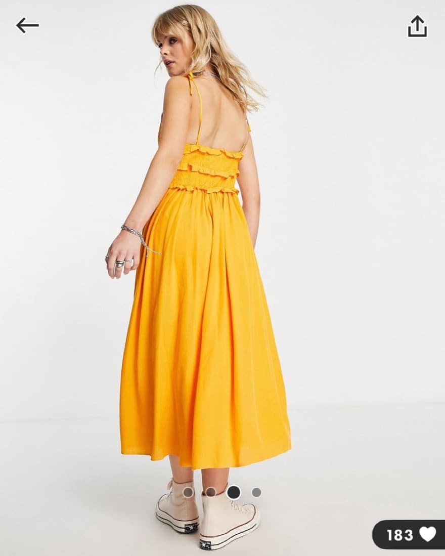 Yellow Topshop Sundress - Image 1