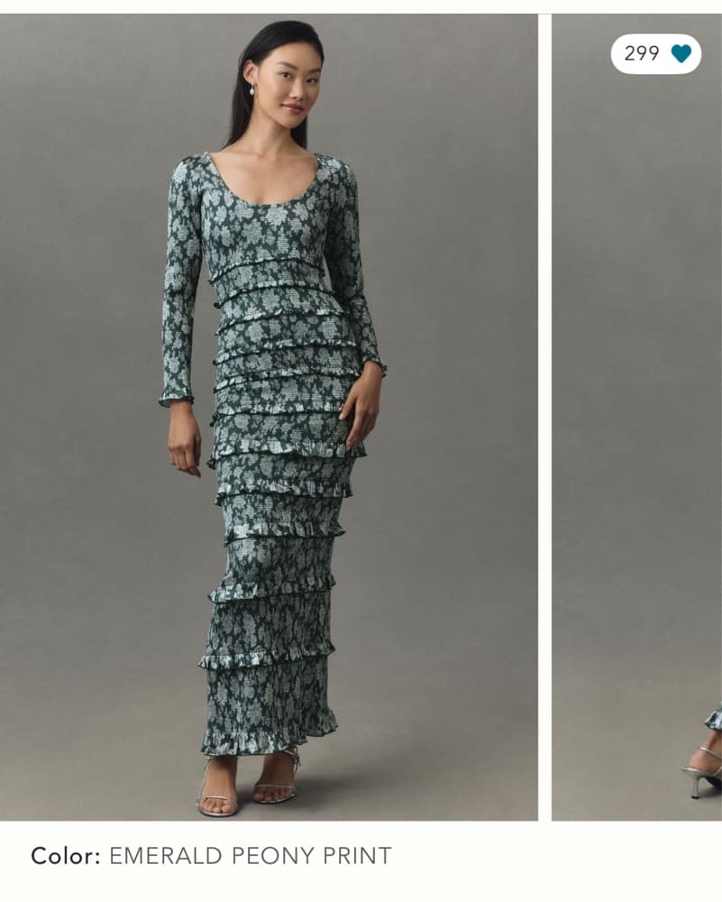V. Chapman Lanie Print Ruffle Maxi Dress - Image 3