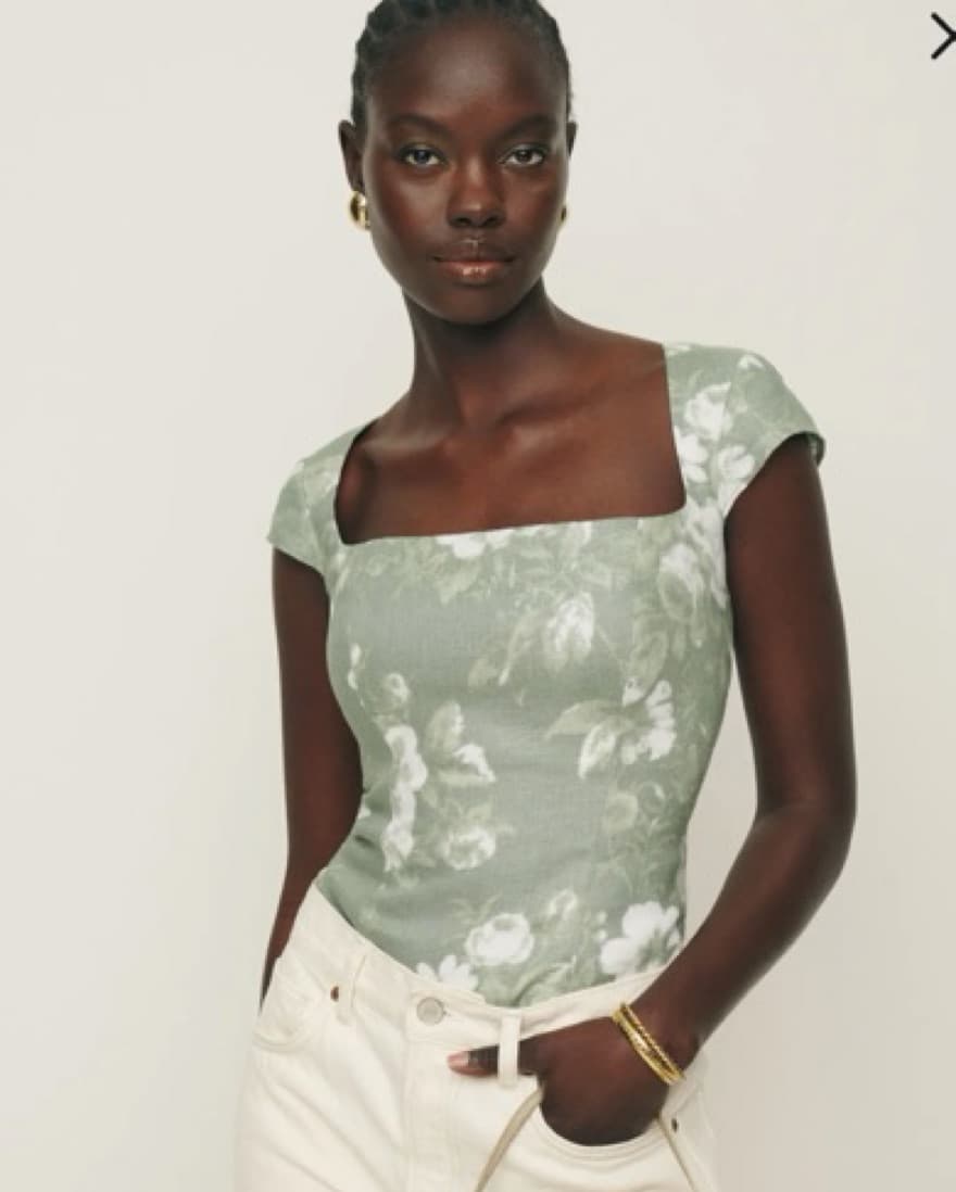 Reformarion Cora Linen Top - Image 1