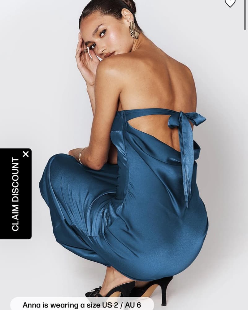Blue Maxi Formal Princess Polly - Image 2