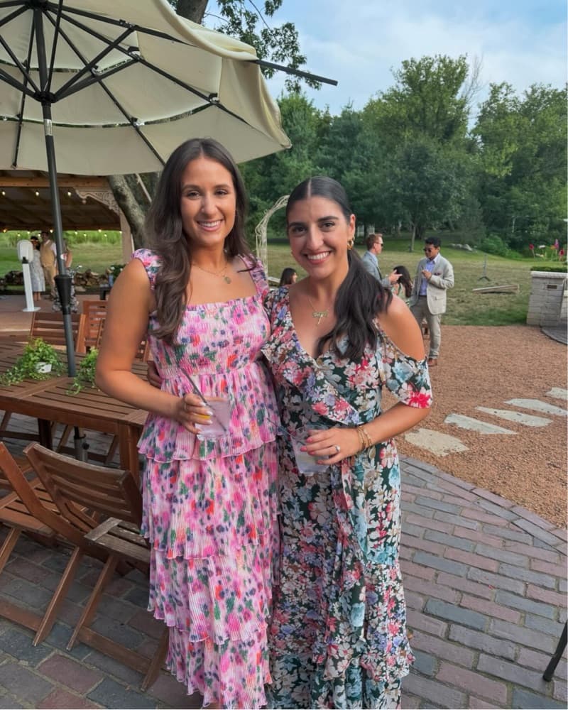 Pink Floral Tiered Maxi Dress - Image 2